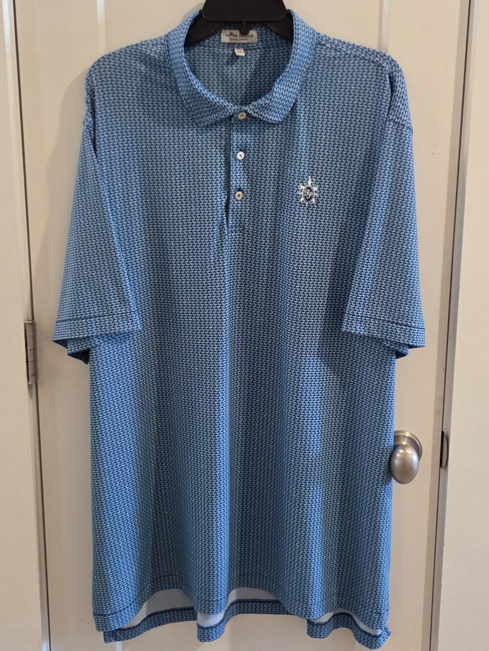 Peter Millar Summer Comfort Golf Polo Shirt - Size XXL - Dachshund Dog Print AOP